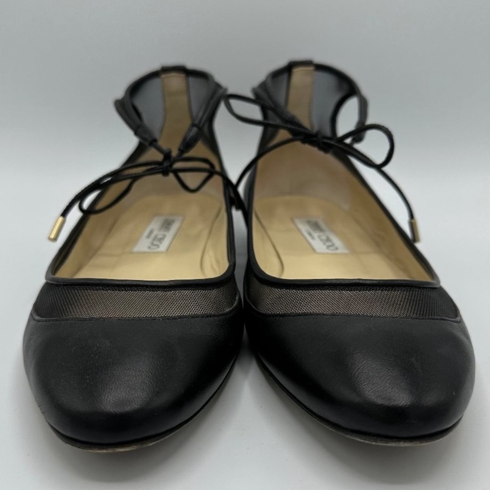 ✨ HP ✨ JIMMY CHOO TYLER BALLET FLAT W/ANKLE TIE (39) - Picture 4 of 13